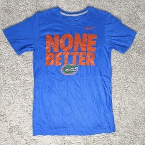 Nike Shirt Mens Small Blue NCAA Football Florida Gators Swoosh Athletic Fit